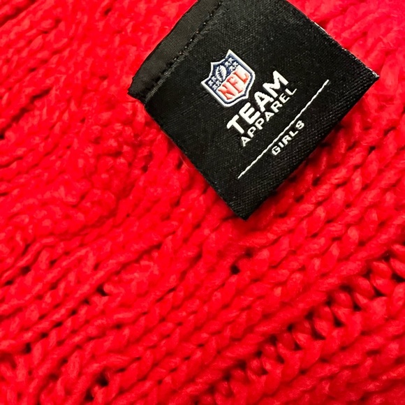 NFL Kids Red Chiefs Knit Hat with Pom - Picture 4 of 6